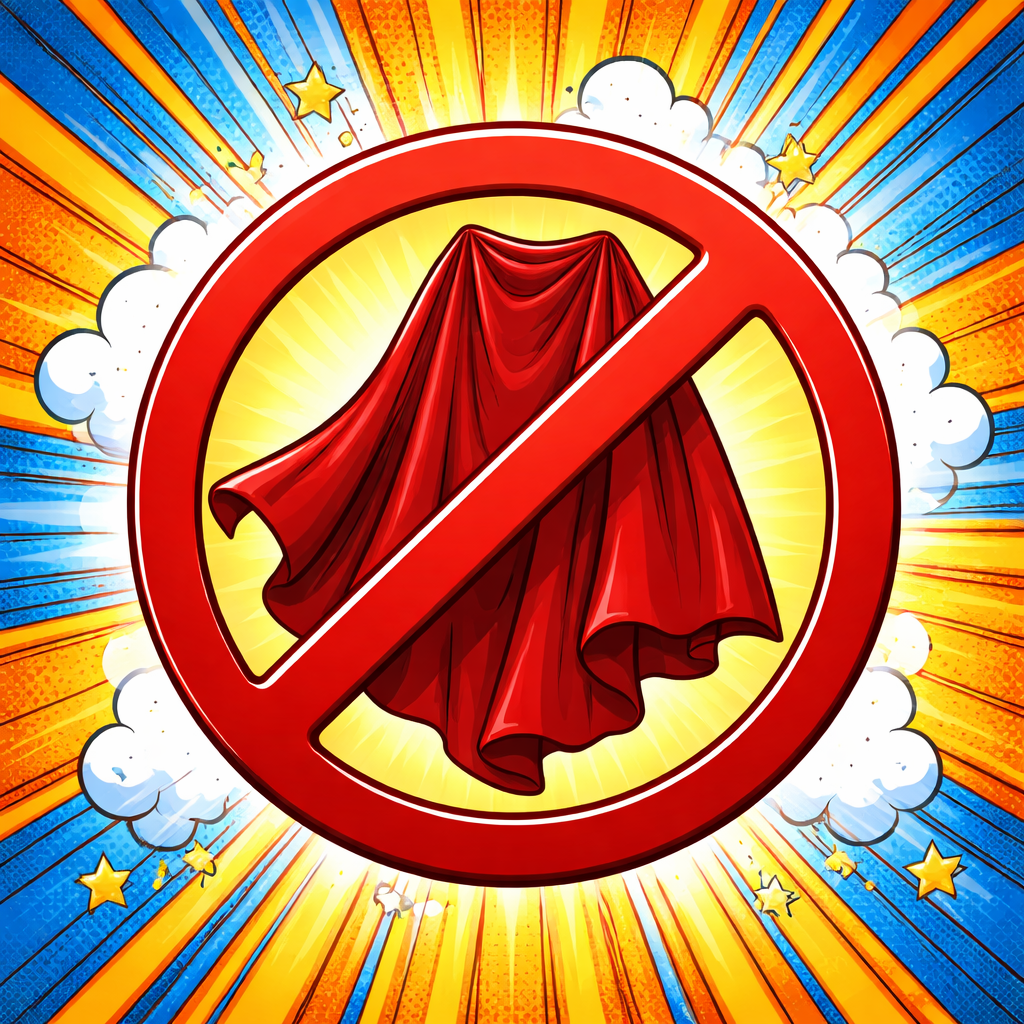 anti super hero cape